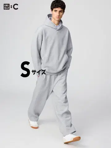 UNIQLO C 그레이 맨투맨 와이드 팬츠 S 사이즈