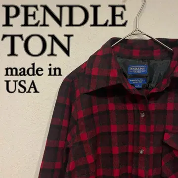 PENDLETON 펜들턴 USA 체크 디자인 울 셔츠