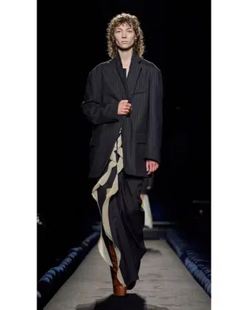 DRIES VAN NOTEN 미사용 23AW 롱 스커트