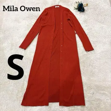 미라 오웬 Mila Owen 니트 롱 가디건 레드 가을/겨울 고급