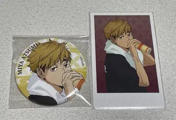 하이큐 극락탕 캔뱃지 폴라샷 미야 아츠무