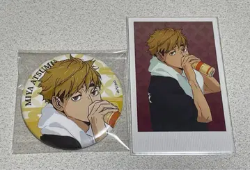 하이큐 극락탕 캔뱃지 폴라샷 미야 아츠무