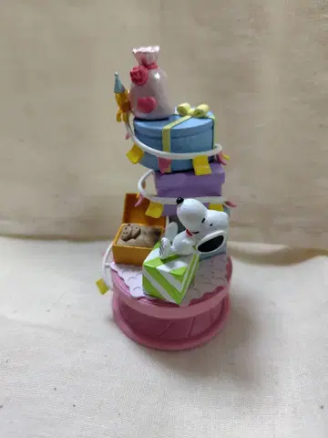 스누피 스파이럴 디오라마 리멘트 선물 박스