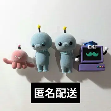 교육 방송 타마 파울 박사 플로키 피규어 4점 세트