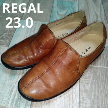 REGAL 23.0 리갈 센터 스티치 가죽 로퍼 브라운