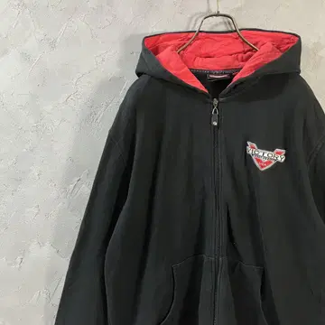 빈티지 후드티 풀 집업 빅 로고 자수 로고 구제 의류 스컬 IW1