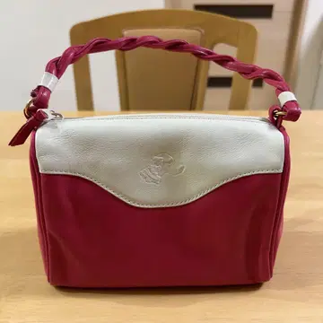 키타무라 가죽 개 엠보 핑크 백