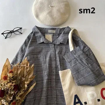 a1591*새상품 사만사 모스모스 빅 실루엣 코튼 셔츠