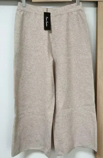 새상품 앙코 키 A 자수 와이드 팬츠 베이지 LL