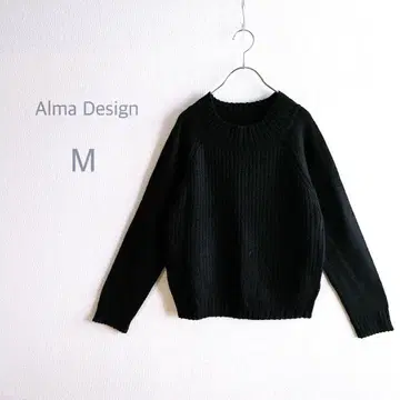 [ Alma Desigh ] 모크넥 하이 게이지 니트 워셔블 노움코어