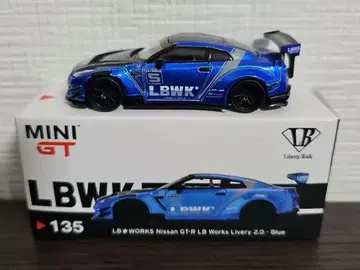 MINI GT LB WORKS Nissan GT-R 1/135 파랑