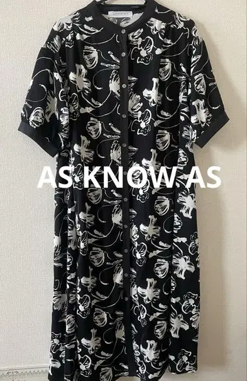 AS KNOW AS 아즈 노우 아즈 새상품급 블라우스 원피스 여성용 의류
