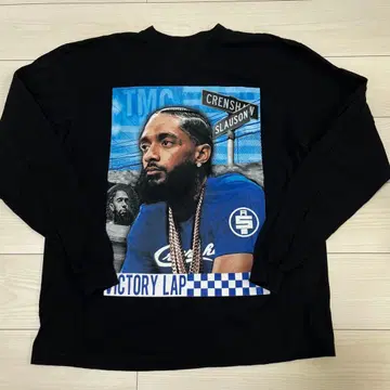 Nipsey Hussle 그래픽 긴팔 T셔츠 XL