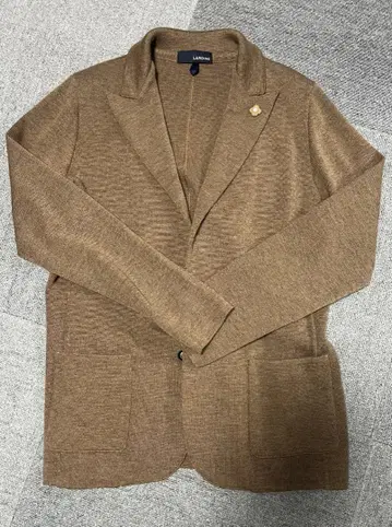 LARDINI 브라운 니트 자켓