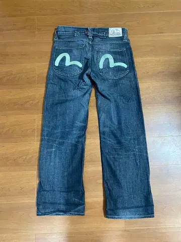 EVISU x PUMA 콜라보 데님 팬츠 30 34 갈매기 신치 벨트