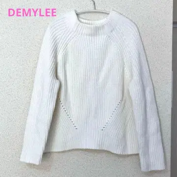 새상품급! DEMYLEE 데 코튼 모크넥 니트 S