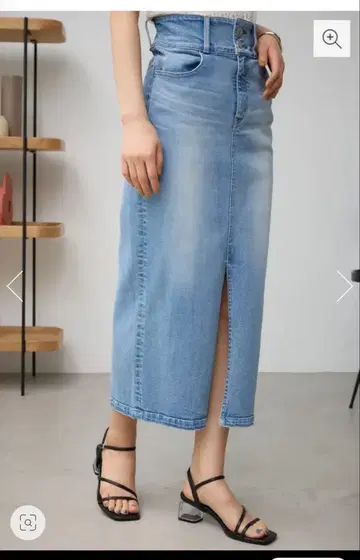 AZUL 데님 하이웨스트 스커트
