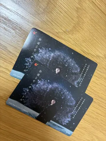 초속 5cm 사용 완료 무비치케 카드 2장