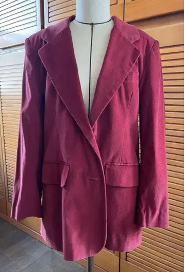 jasmi silk 여성용 코듀로이 테일러드 자켓