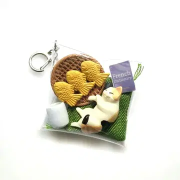 가챠 파우치 고양이 삼색이 붕어빵 낮잠 미니어처