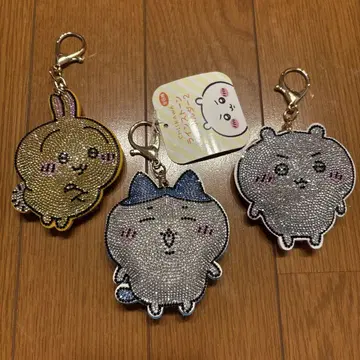 치이카와 (먼작귀) 하치와레 토끼 반짝반짝 캐릭터 키링 3개 세트