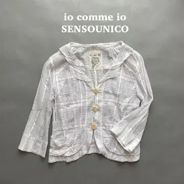 io comme io SENSOUNICO 체크 무늬 셔츠 자켓