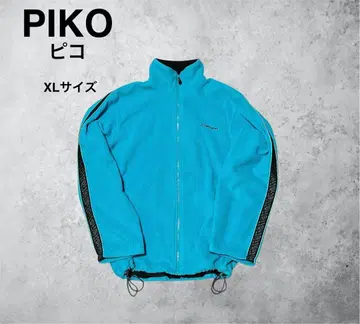90s PIKO 피코 자수 로고 집업 플리스 라이트 블루 y2k