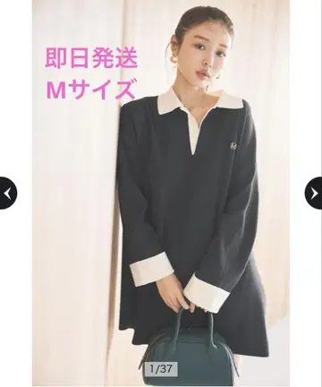 새상품 마이 스트라다 라거 니트 원피스 네이비 네이비