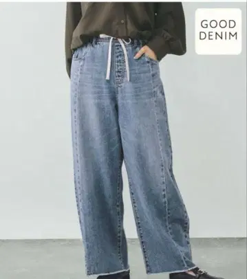 미사용 글로벌 워크 GOOD 데님 이지 팬츠 L 사이즈