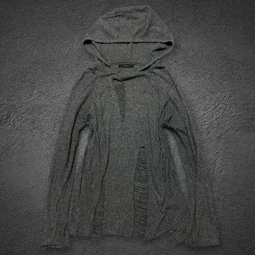 JOHNBULL destroyed big-hooded pullover