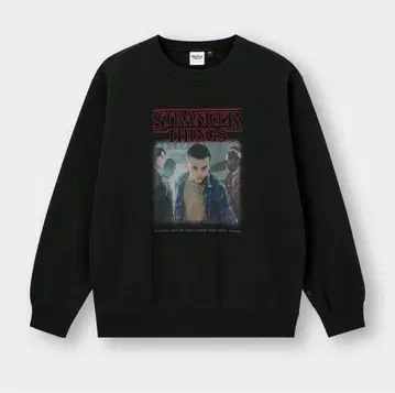 GU 헤비웨이트 맨투맨 풀오버 StrangerThings