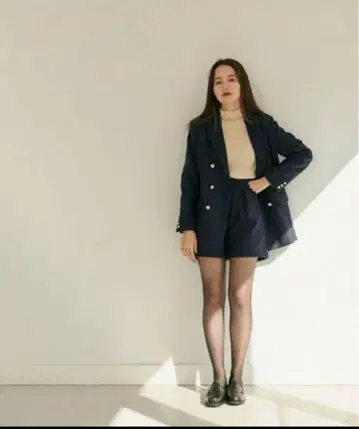tina:jojun 더블 브레스트 자켓 네이비