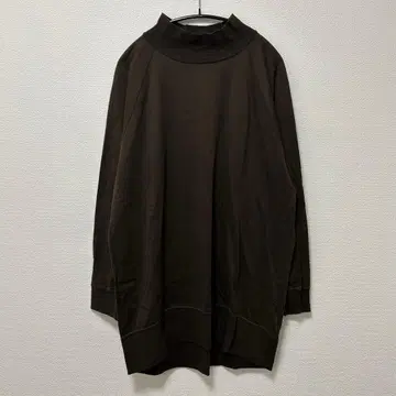 미즈이로 인드 하이넥 돌먼 튜닉 브라운