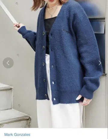 Mark Gonzales 빅 실루엣 가디건