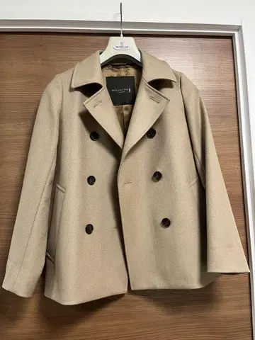 MACKINTOSH LONDON 베이지 더블 브레스트 피 코트