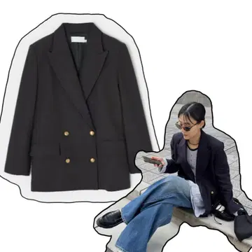[ MOUSSY ] DOUBLE BREASTED BLAZER