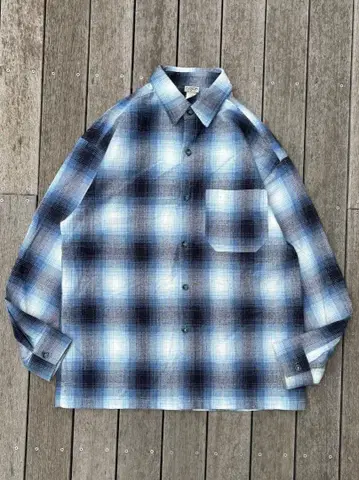 90's 'Caltop' L/S Ombrecheck Shirt