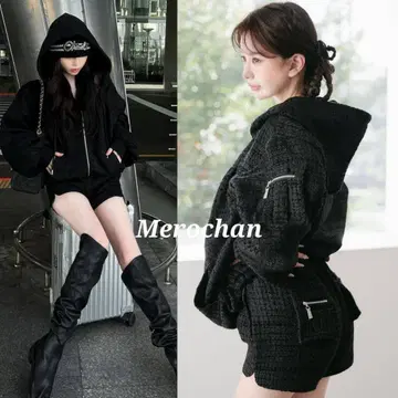 다리치 트위드 카고 셋업 F 미사용 새상품