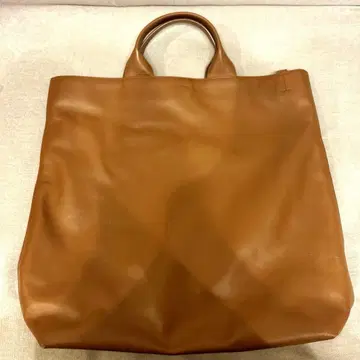 질 샌더 토트백 브라운
