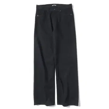 AURALEE SELVEDGE LIGHT DENIM PANTS black