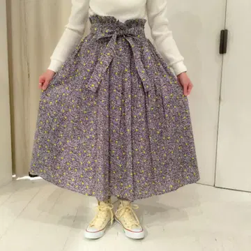BEAMS BOY 리버티 캔디 플레어 스커트