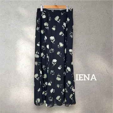 IENA 이에나 카센데신 패널 롱 스커트 꽃무늬 사이즈 38 일본제