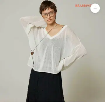 searoomlynn PAPER KNIT 2way 루즈 상의