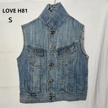 LOVE H81 [S] 슬리브리스 데님 자켓 여성용