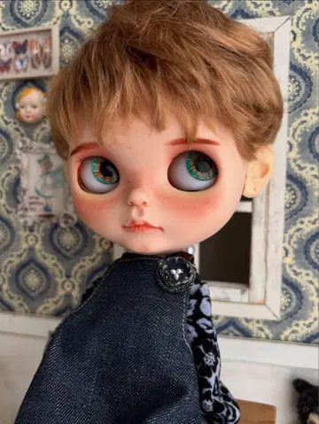 새상품 네오 브라이스 아이시돌 사이즈 가발 라이트 브라운 베리숏