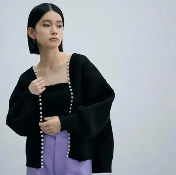 ADAM ET ROPE' / [ 지속가능성 ] 펄 장식 가디건