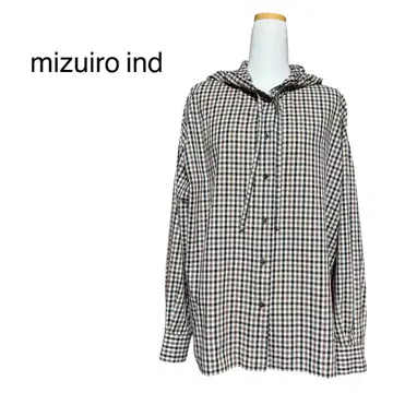 mizuiro ind 개더 후드 셔츠