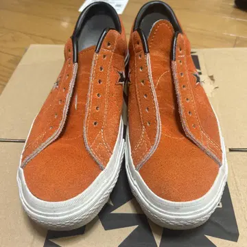 CONVERSE ALL STAR 오렌지 스웨이드 스니커즈