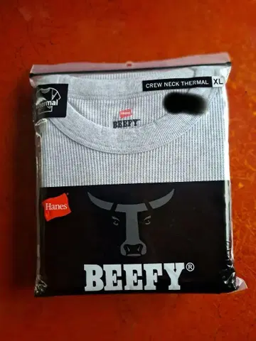 Hanes BEEFY 크루넥 서멀 XL