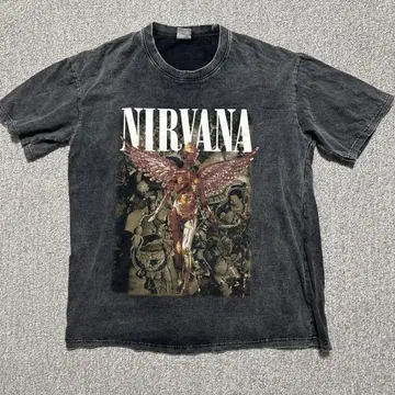 NIRVANA 빈티지 티셔츠 다크 그레이